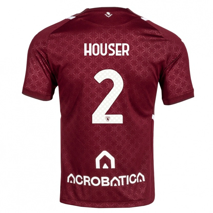 Danxen Herren Matej Houser #2 Burgund Weiß Heimtrikot Trikot 2026/27 T-Shirt Österreich