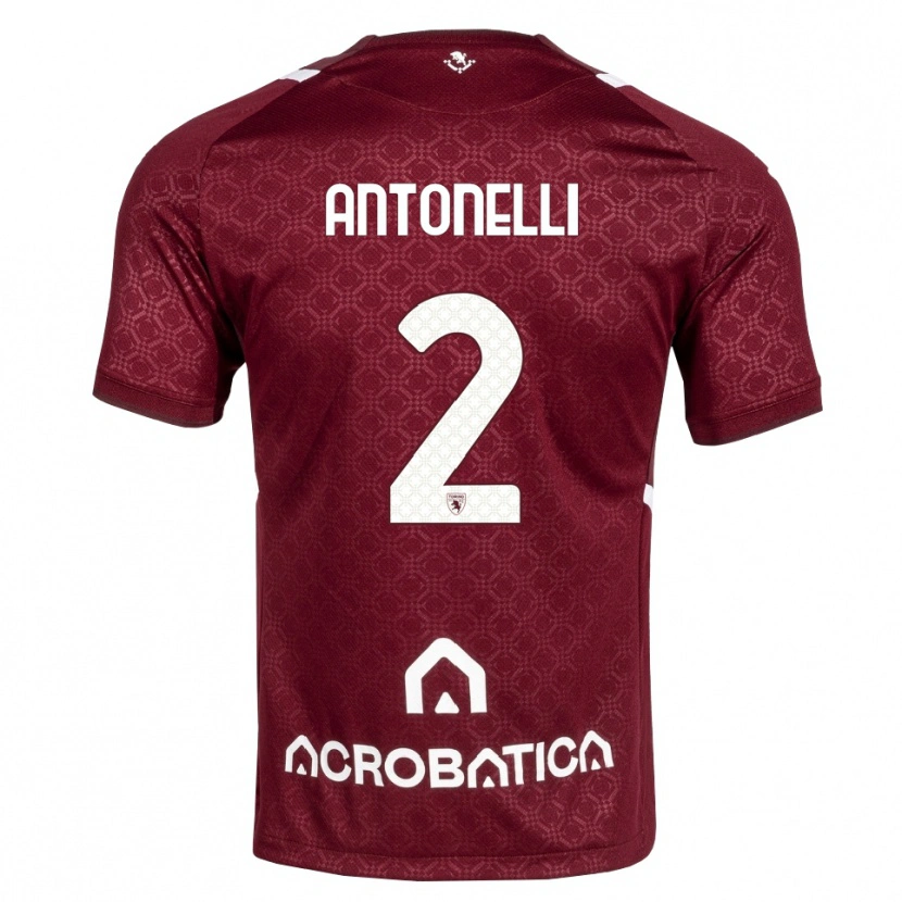 Danxen Herren Moise Antonelli #2 Burgund Weiß Heimtrikot Trikot 2026/27 T-Shirt Österreich