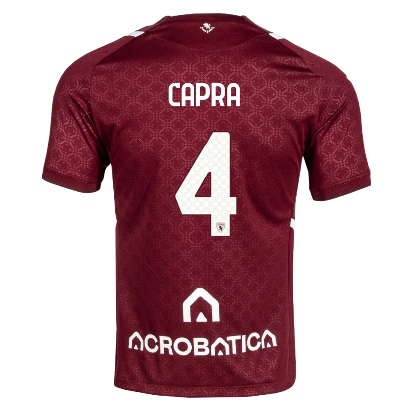 Danxen Herren Valentina Capra #4 Burgund Weiß Heimtrikot Trikot 2026/27 T-Shirt Österreich