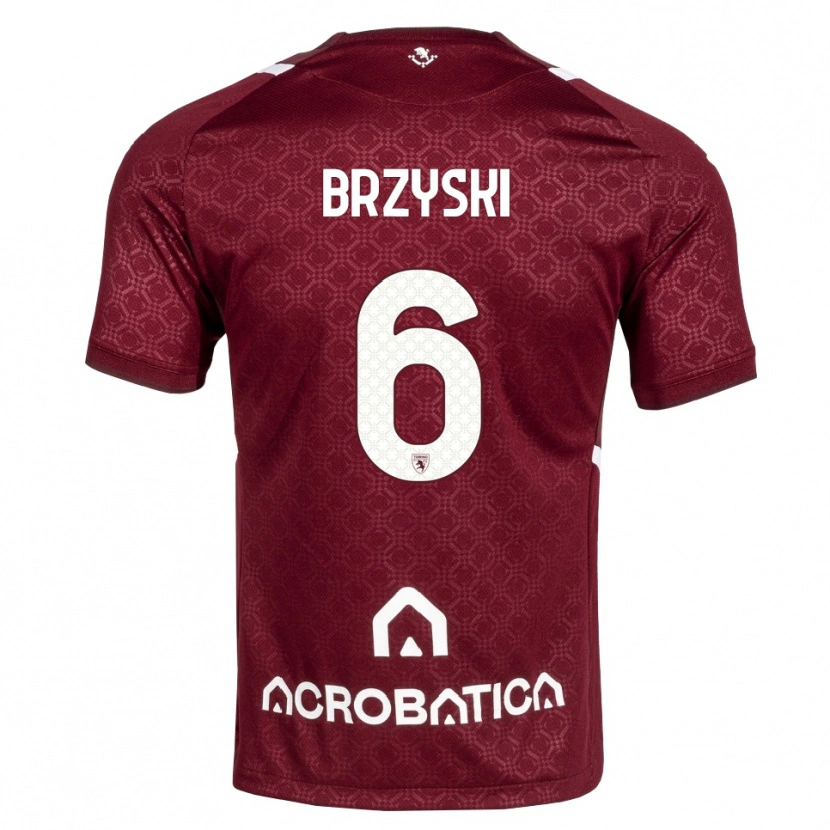 Danxen Herren Igor Brzyski #6 Burgund Weiß Heimtrikot Trikot 2026/27 T-Shirt Österreich