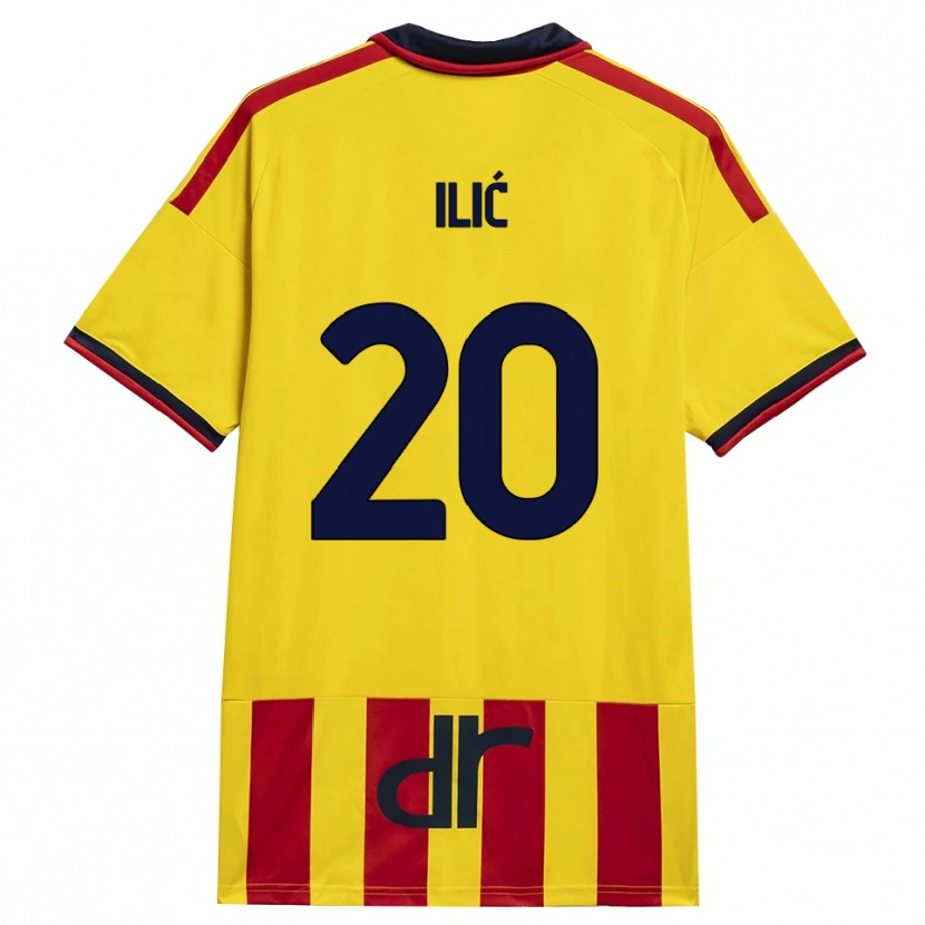 Danxen Herren Ivan Ilić #20 Gelb Rot Heimtrikot Trikot 2026/27 T-Shirt Österreich
