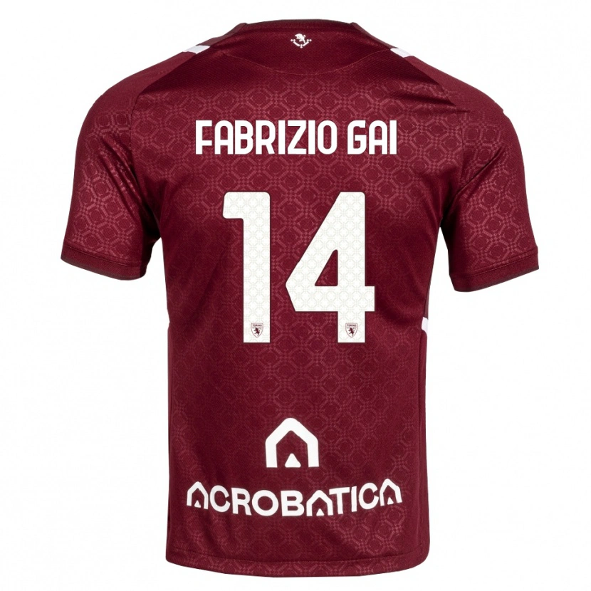 Danxen Herren Fabrizio Gai #14 Burgund Weiß Heimtrikot Trikot 2026/27 T-Shirt Österreich