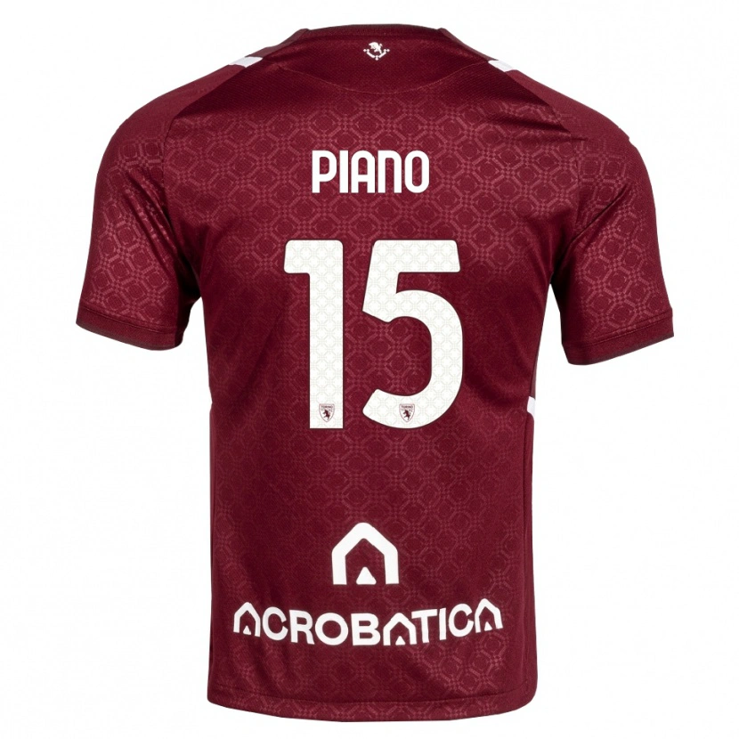 Danxen Herren Enrico Piano #15 Burgund Weiß Heimtrikot Trikot 2026/27 T-Shirt Österreich