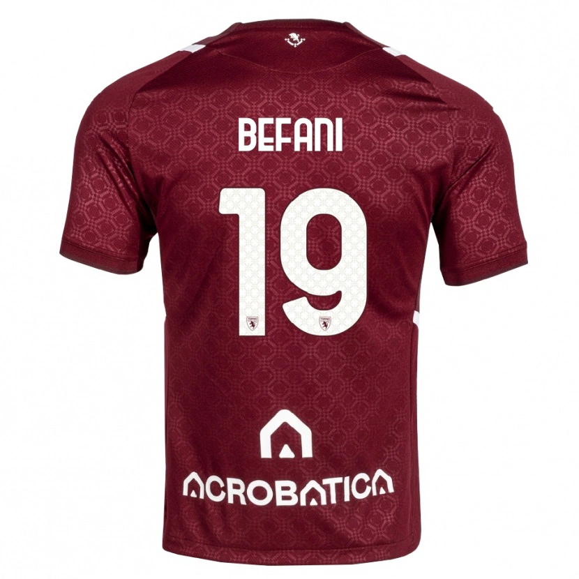 Danxen Herren Lorenzo Befani #19 Burgund Weiß Heimtrikot Trikot 2026/27 T-Shirt Österreich