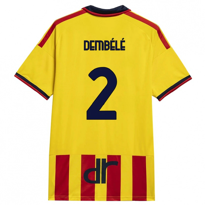 Danxen Herren Ali Dembélé #2 Gelb Rot Heimtrikot Trikot 2026/27 T-Shirt Österreich