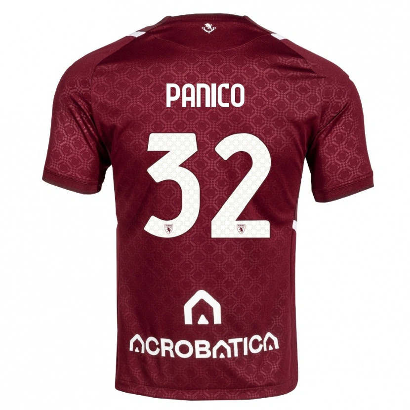 Danxen Herren Patrizia Panico #32 Burgund Weiß Heimtrikot Trikot 2026/27 T-Shirt Österreich