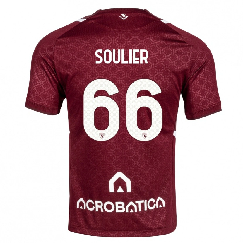 Danxen Herren Evan Soulier #66 Burgund Weiß Heimtrikot Trikot 2026/27 T-Shirt Österreich