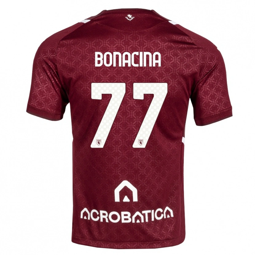 Danxen Herren David Bonacina #77 Burgund Weiß Heimtrikot Trikot 2026/27 T-Shirt Österreich