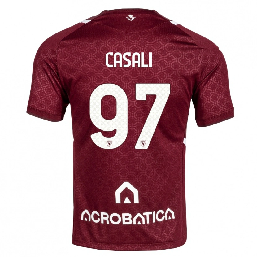 Danxen Herren Michele Casali #97 Burgund Weiß Heimtrikot Trikot 2026/27 T-Shirt Österreich