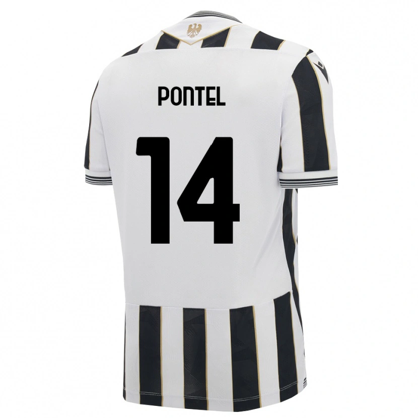 Danxen Herren Simone Pontel #14 Schwarz Weiß Pink Heimtrikot Trikot 2026/27 T-Shirt Österreich