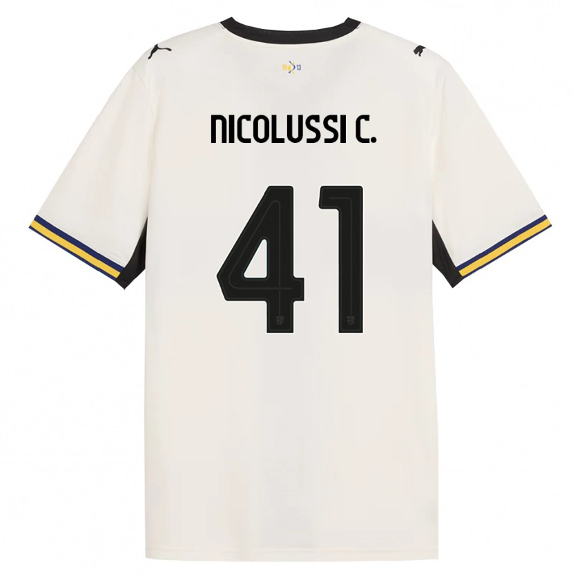Danxen Herren Hans Nicolussi Caviglia #41 Creme Schwarz Gelb Heimtrikot Trikot 2026/27 T-Shirt Österreich