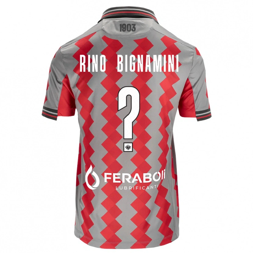 Danxen Herren Filippo Rino Bignamini #0 Grau Rot Weiß Heimtrikot Trikot 2026/27 T-Shirt Österreich