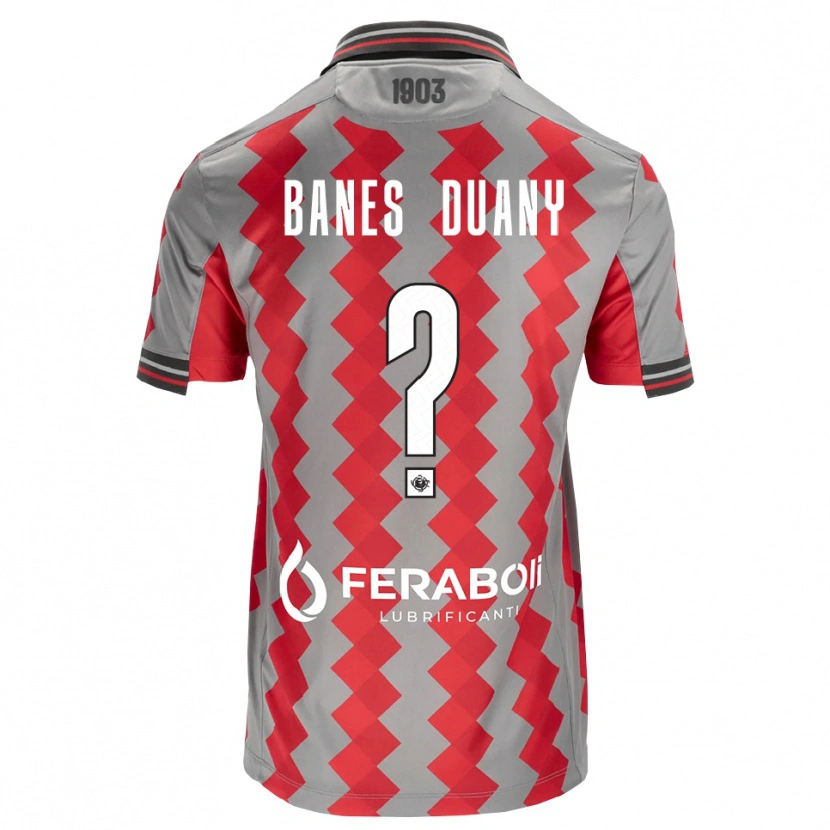Danxen Herren Alessandro Banes Duany #0 Grau Rot Weiß Heimtrikot Trikot 2026/27 T-Shirt Österreich