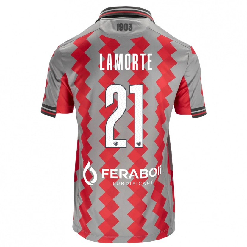 Danxen Herren Alessandro Lamorte #21 Grau Rot Weiß Heimtrikot Trikot 2026/27 T-Shirt Österreich