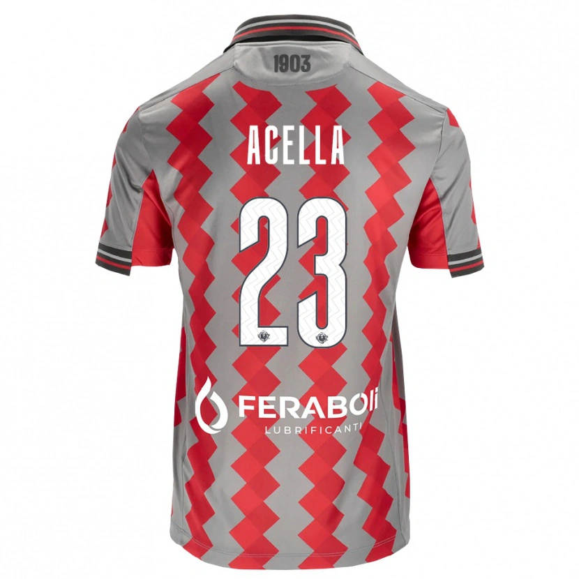 Danxen Herren Christian Acella #23 Grau Rot Weiß Heimtrikot Trikot 2026/27 T-Shirt Österreich
