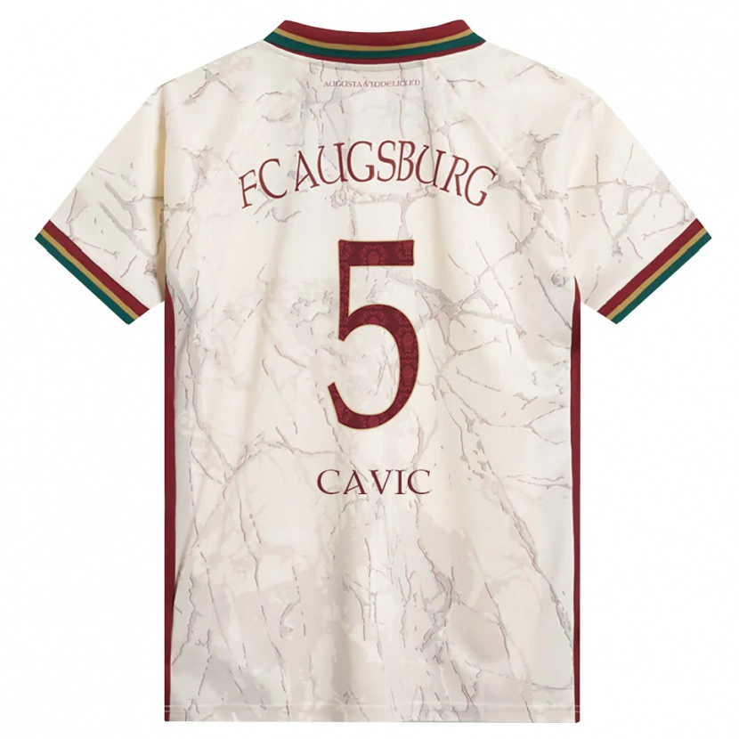 Danxen Herren Andrej Cavic #5 Grün Reis Weiß Burgund Heimtrikot Trikot 2026/27 T-Shirt Österreich