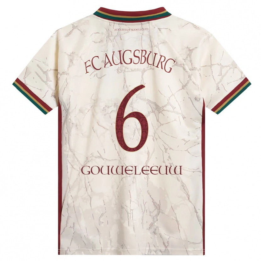 Danxen Herren Jeffrey Gouweleeuw #6 Grün Reis Weiß Burgund Heimtrikot Trikot 2026/27 T-Shirt Österreich