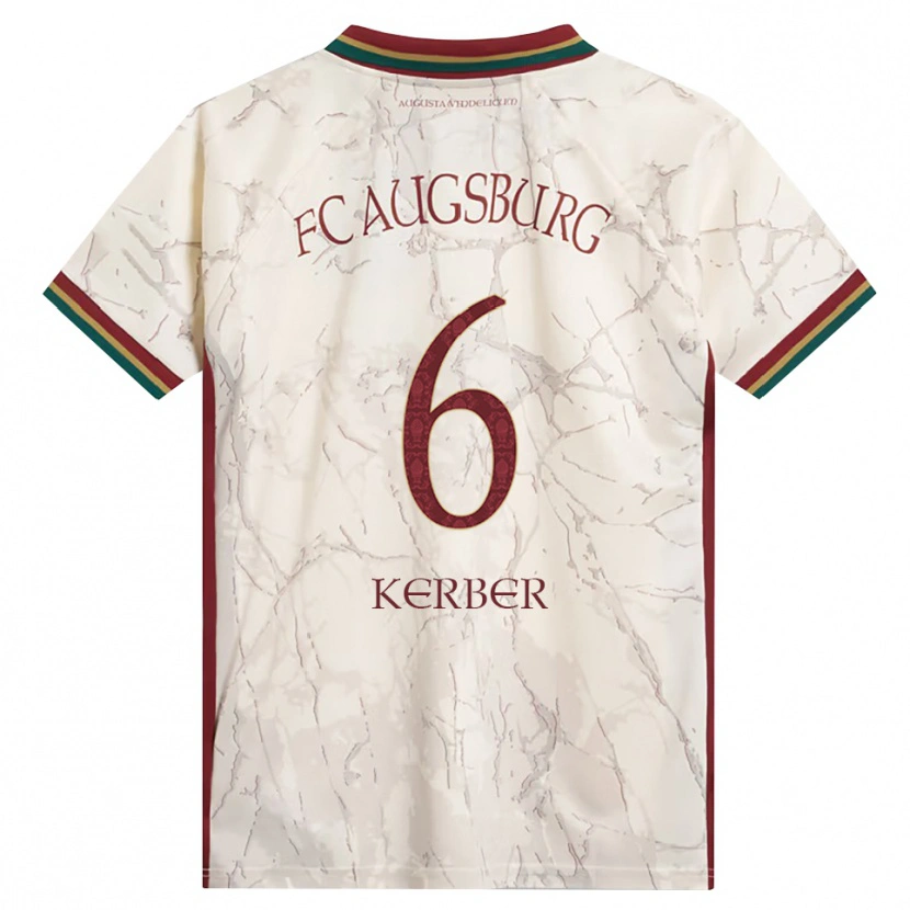 Danxen Herren Luca Kerber #6 Grün Reis Weiß Burgund Heimtrikot Trikot 2026/27 T-Shirt Österreich