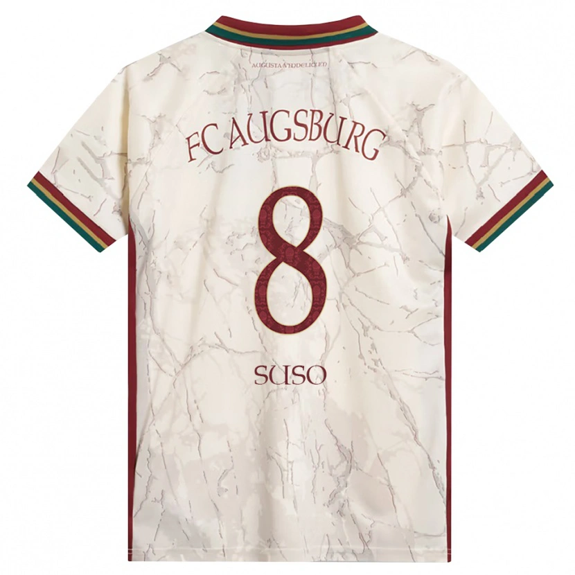Danxen Herren Sima Suso #8 Grün Reis Weiß Burgund Heimtrikot Trikot 2026/27 T-Shirt Österreich