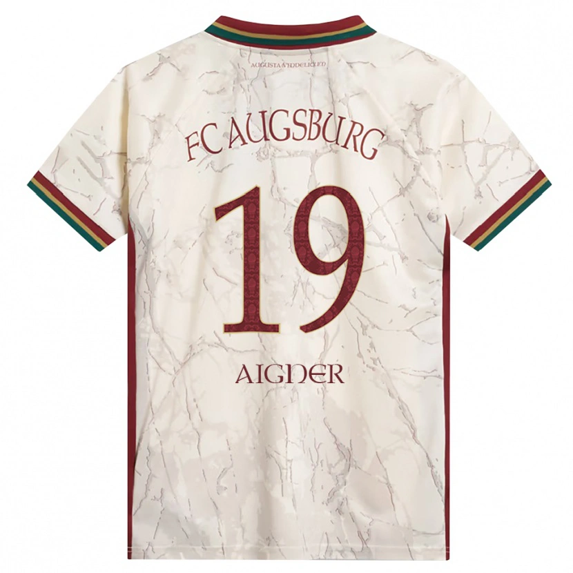 Danxen Herren Lukas Aigner #19 Grün Reis Weiß Burgund Heimtrikot Trikot 2026/27 T-Shirt Österreich