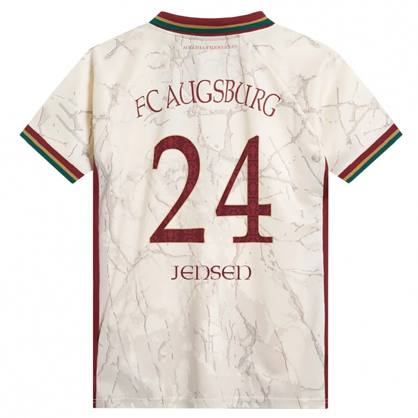 Danxen Herren Fredrik Jensen #24 Grün Reis Weiß Burgund Heimtrikot Trikot 2026/27 T-Shirt Österreich