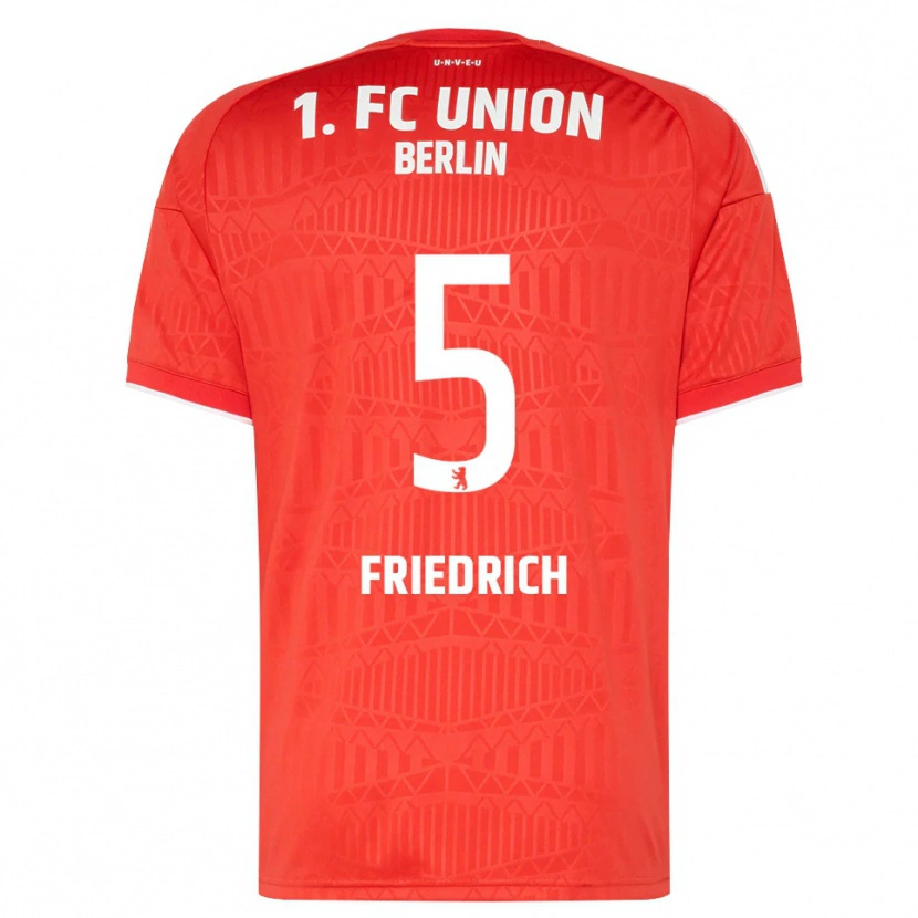 Danxen Herren Marvin Friedrich #5 Rot Weiß Heimtrikot Trikot 2026/27 T-Shirt Österreich