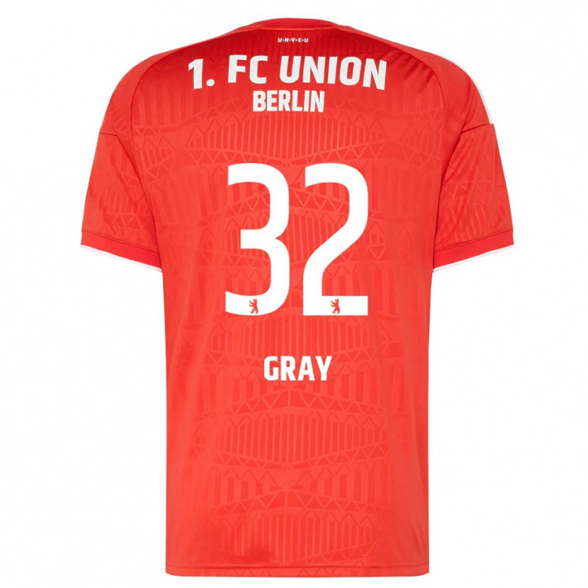 Danxen Herren Mekhi Gray #32 Rot Weiß Heimtrikot Trikot 2026/27 T-Shirt Österreich