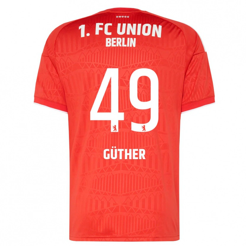 Danxen Herren Linus Güther #49 Rot Weiß Heimtrikot Trikot 2026/27 T-Shirt Österreich