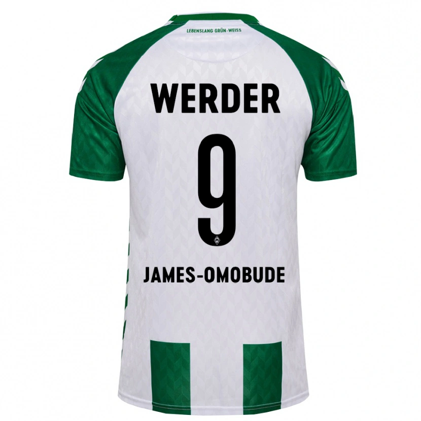 Danxen Herren Favor James-Omobude #9 Grün Weiß Heimtrikot Trikot 2026/27 T-Shirt Österreich