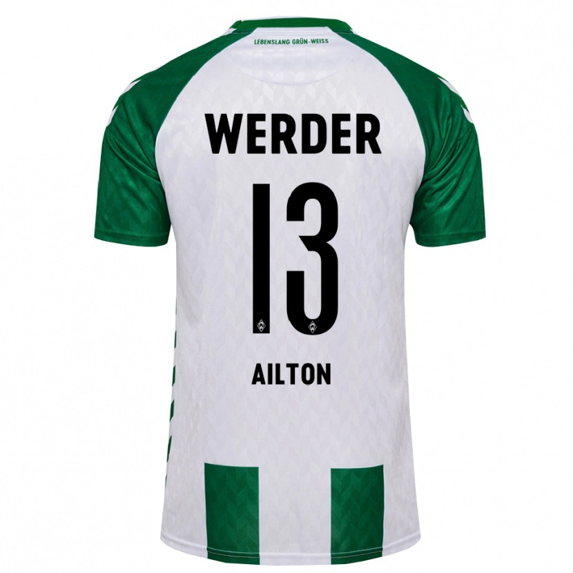 Danxen Herren Ailton Ramon Goncalves Rodriguez #13 Grün Weiß Heimtrikot Trikot 2026/27 T-Shirt Österreich