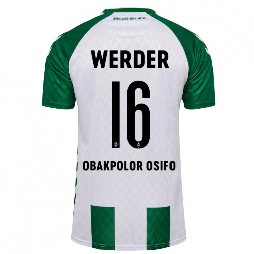 Danxen Herren Valentin Obakpolor Osifo #16 Grün Weiß Heimtrikot Trikot 2026/27 T-Shirt Österreich