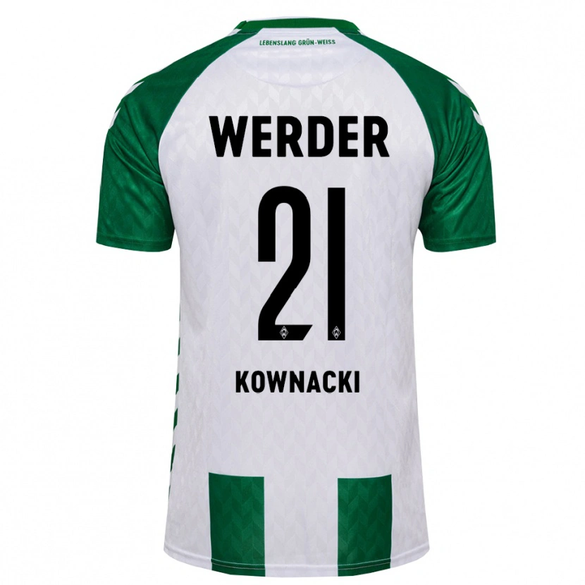 Danxen Herren Dawid Kownacki #21 Grün Weiß Heimtrikot Trikot 2026/27 T-Shirt Österreich