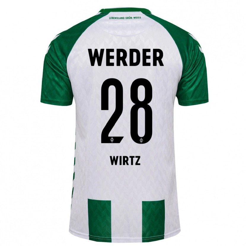 Danxen Herren Juliane Wirtz #28 Grün Weiß Heimtrikot Trikot 2026/27 T-Shirt Österreich