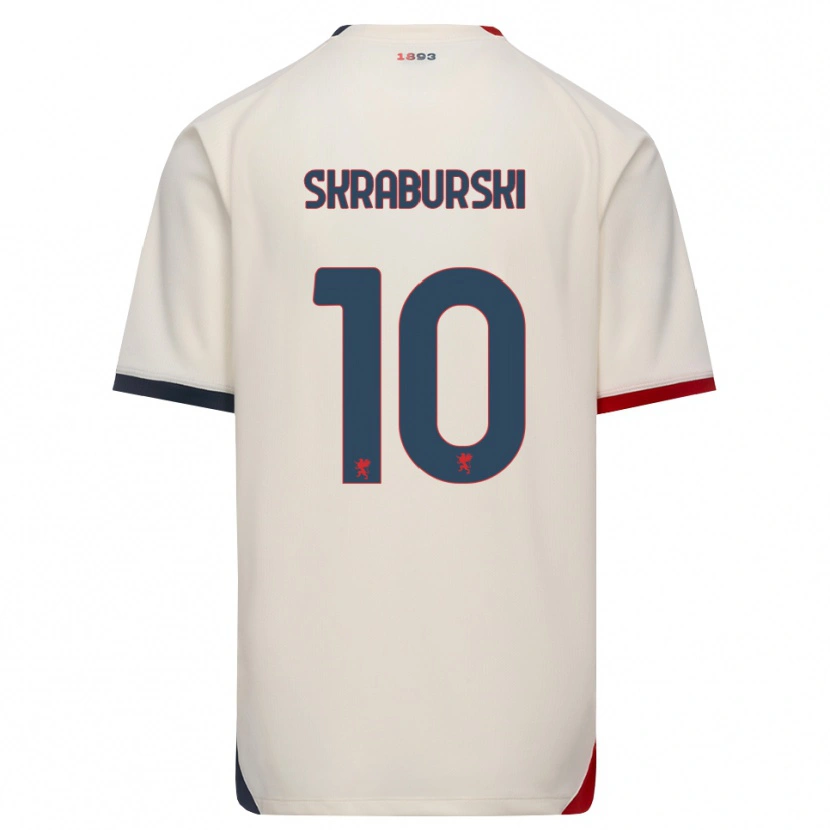 Danxen Herren Borys Skraburski #10 Creme Rot Auswärtstrikot Trikot 2026/27 T-Shirt Österreich