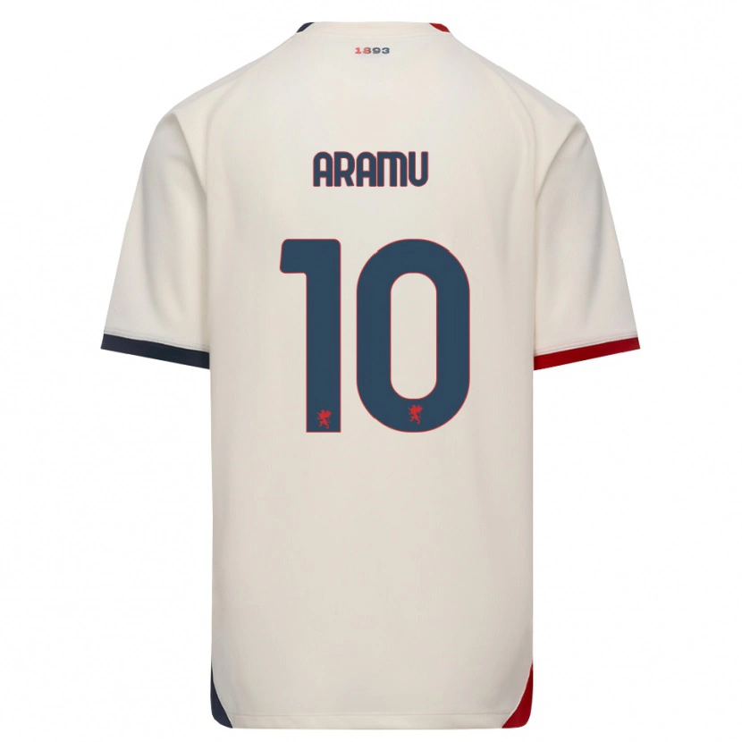 Danxen Herren Mattia Aramu #10 Creme Rot Auswärtstrikot Trikot 2026/27 T-Shirt Österreich