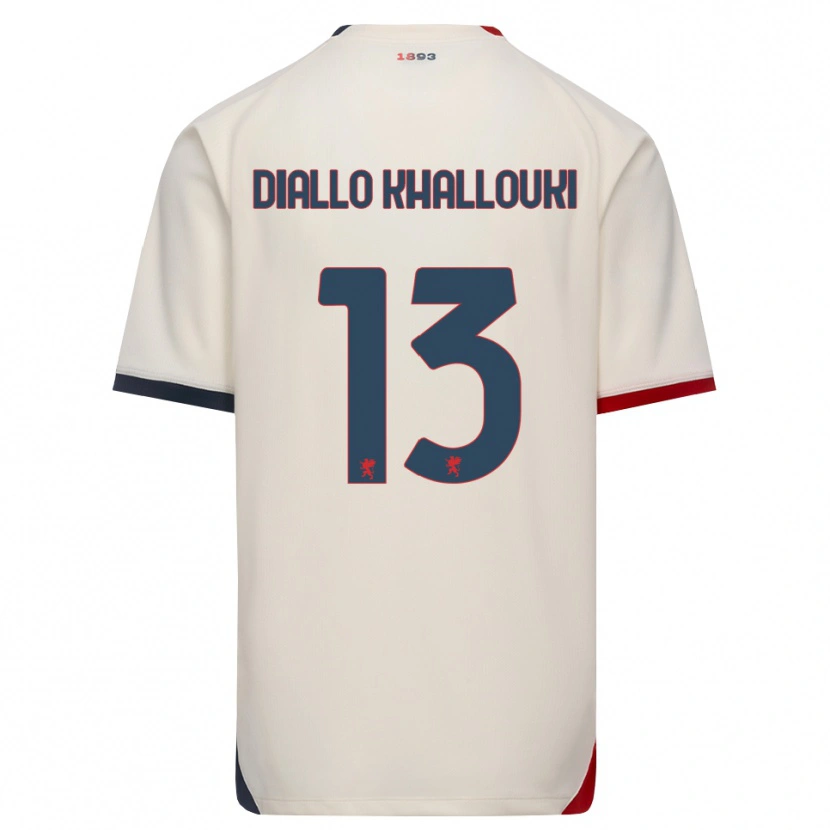 Danxen Herren Siaka Diallo Khallouki #13 Creme Rot Auswärtstrikot Trikot 2026/27 T-Shirt Österreich