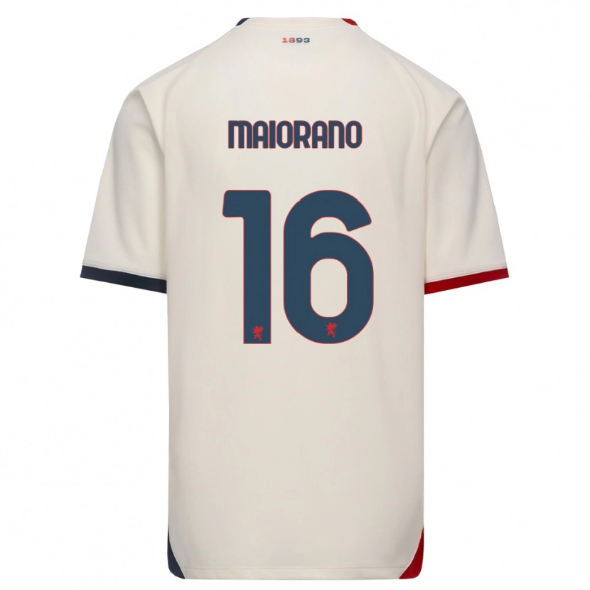 Danxen Herren Francesco Maiorano #16 Creme Rot Auswärtstrikot Trikot 2026/27 T-Shirt Österreich