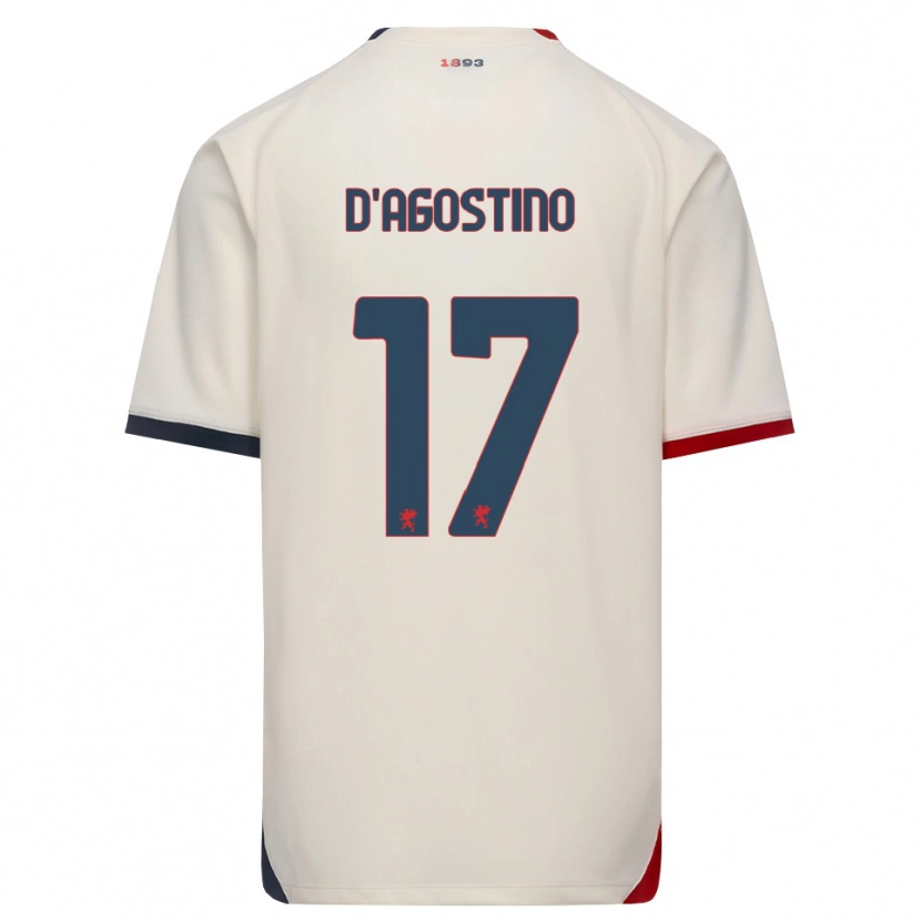 Danxen Herren Riccardo D'agostino #17 Creme Rot Auswärtstrikot Trikot 2026/27 T-Shirt Österreich