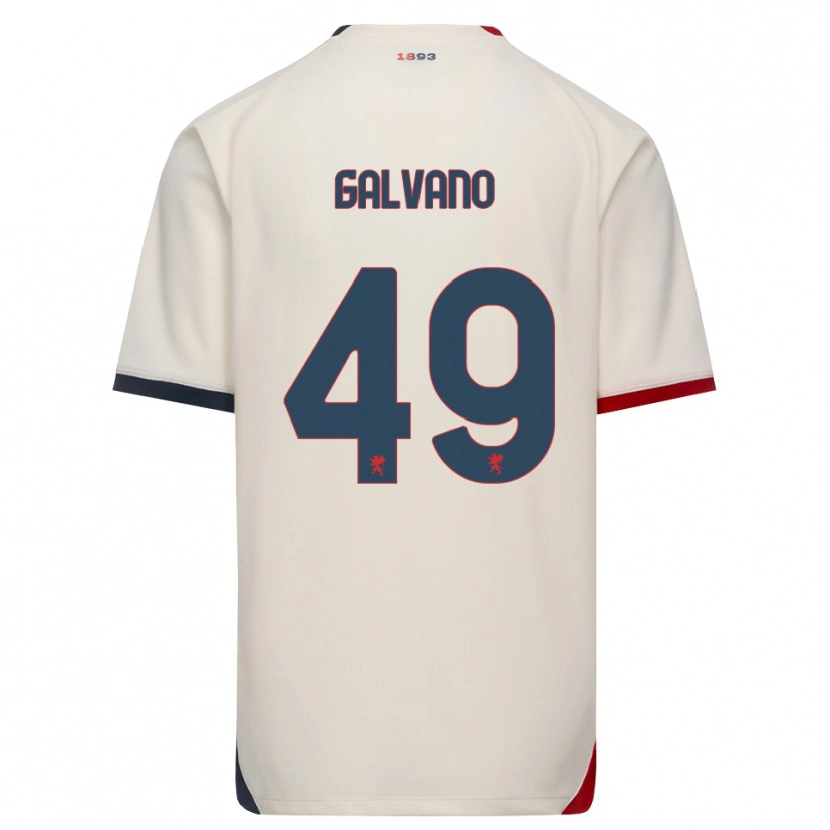 Danxen Herren Cristian Galvano #49 Creme Rot Auswärtstrikot Trikot 2026/27 T-Shirt Österreich