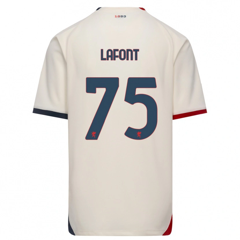 Danxen Herren Gaël Lafont #75 Creme Rot Auswärtstrikot Trikot 2026/27 T-Shirt Österreich