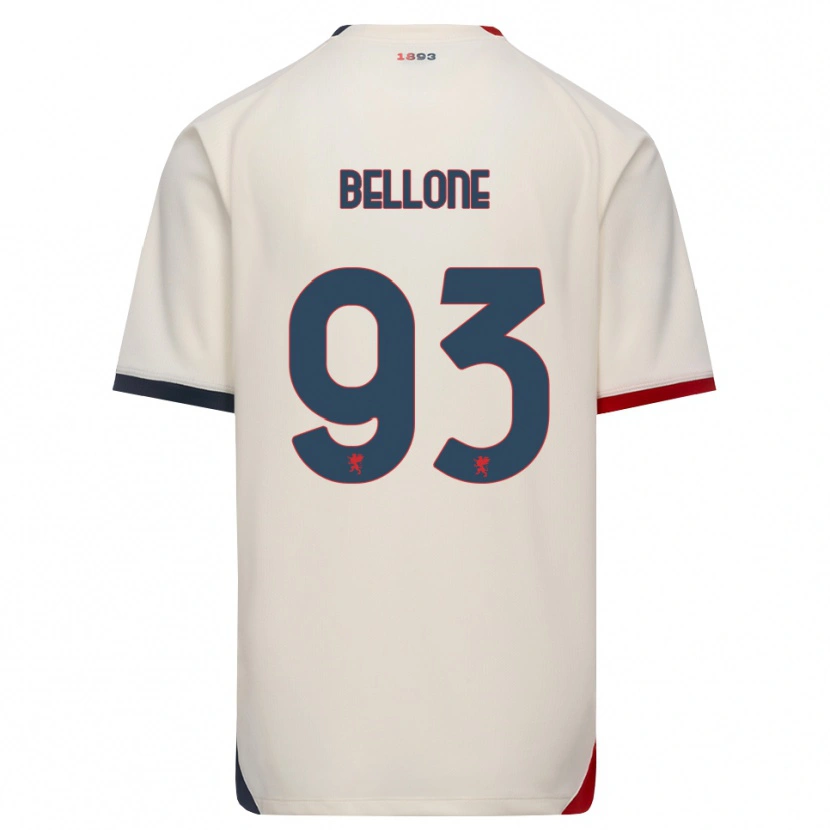 Danxen Herren Francesco Bellone #93 Creme Rot Auswärtstrikot Trikot 2026/27 T-Shirt Österreich