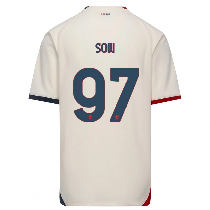 Danxen Herren Djibril Sow #97 Creme Rot Auswärtstrikot Trikot 2026/27 T-Shirt Österreich