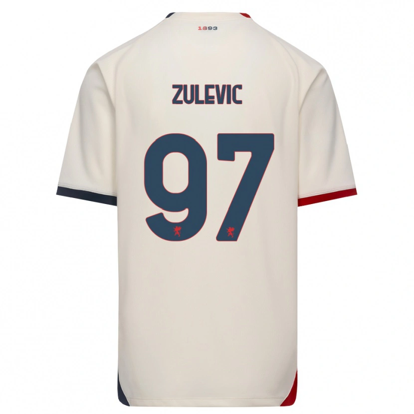 Danxen Herren Adam Zulevic #97 Creme Rot Auswärtstrikot Trikot 2026/27 T-Shirt Österreich