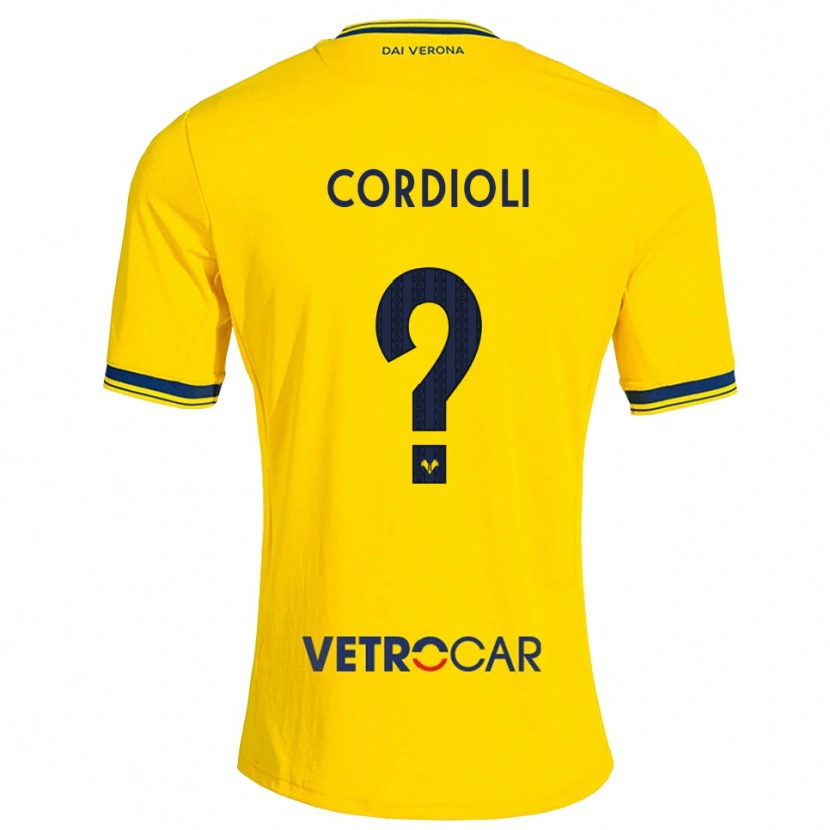 Danxen Herren Mattia Cordioli #0 Gelb Rot Auswärtstrikot Trikot 2026/27 T-Shirt Österreich