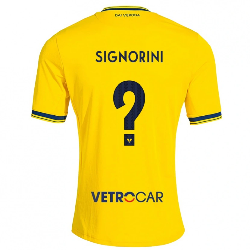 Danxen Herren Simone Signorini #0 Gelb Rot Auswärtstrikot Trikot 2026/27 T-Shirt Österreich