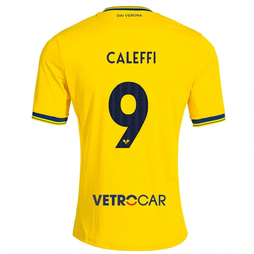 Danxen Herren Andrea Caleffi #9 Gelb Rot Auswärtstrikot Trikot 2026/27 T-Shirt Österreich