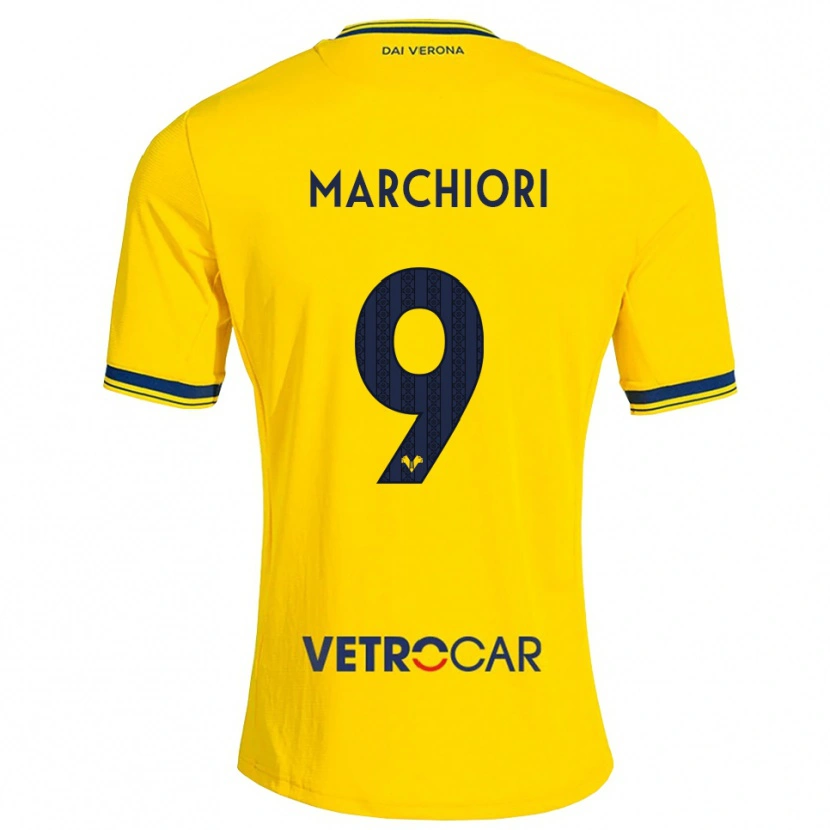 Danxen Herren Giorgia Marchiori #9 Gelb Rot Auswärtstrikot Trikot 2026/27 T-Shirt Österreich