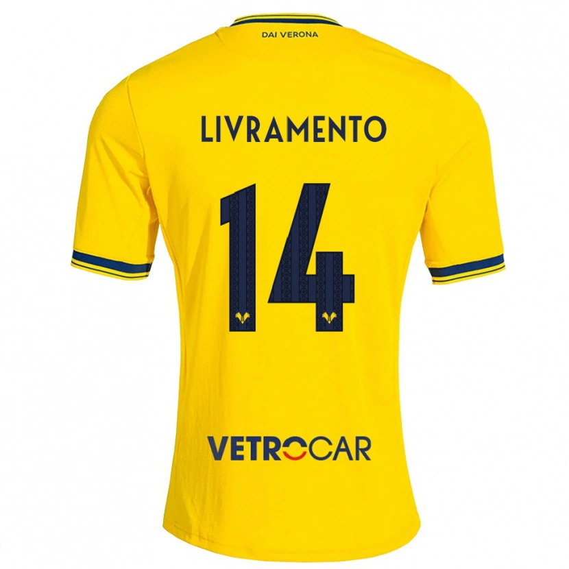 Danxen Herren Dailon Livramento #14 Gelb Rot Auswärtstrikot Trikot 2026/27 T-Shirt Österreich