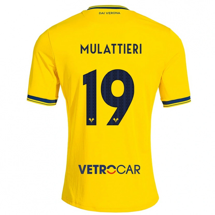 Danxen Herren Samuele Mulattieri #19 Gelb Rot Auswärtstrikot Trikot 2026/27 T-Shirt Österreich