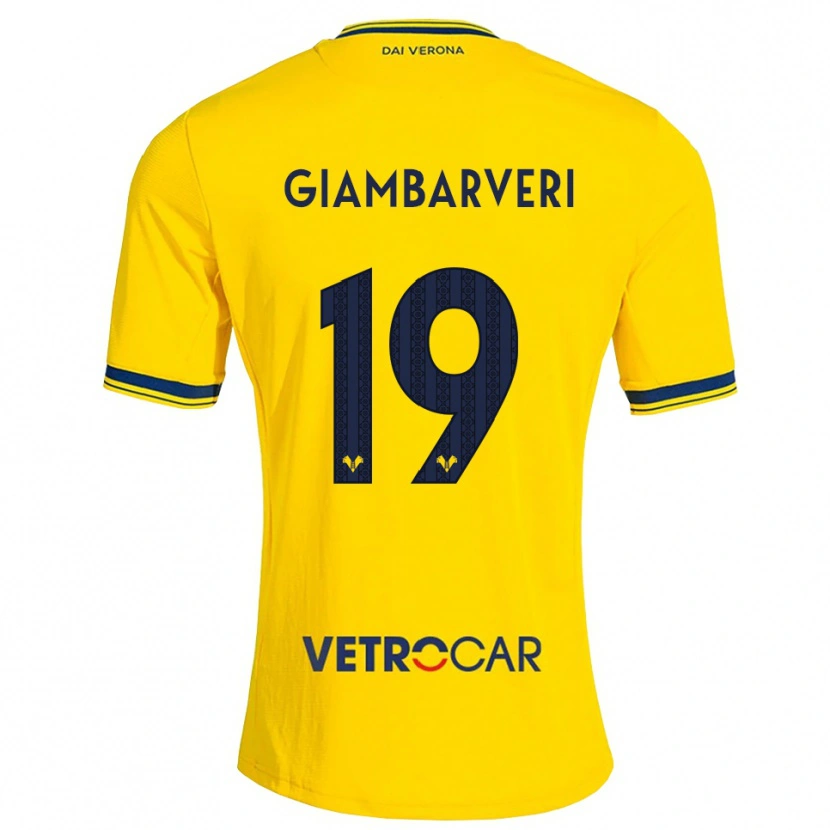 Danxen Herren Mattia Giambarveri #19 Gelb Rot Auswärtstrikot Trikot 2026/27 T-Shirt Österreich